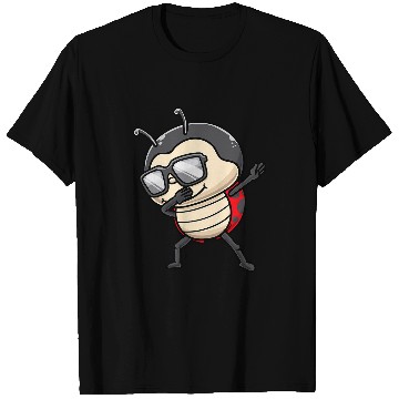 Discover Dabbings Ladybug With Sunglasses Insectologist Ladybird T-Shirts