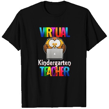 Discover Owl Pet Virtual Kindergarten Teacher Funny Owl T-Shirts