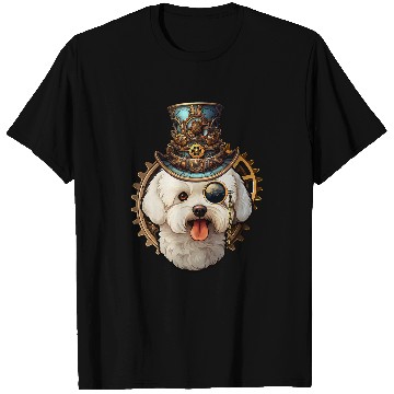 Discover Victorian Steampunk Bichon Frise T-Shirts