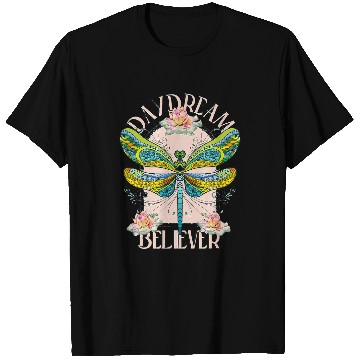 Discover Daydream Believer Dragonfly Retro Boho inspirational Tees T-Shirts