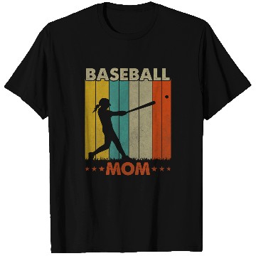 Discover Baseball Mom Mother Softball Cheer Mom 1 T-Shirts