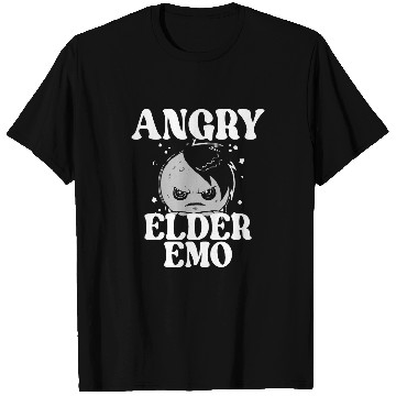 Discover Angry Elder Emo Funny Emo Music Fan Scene Alternative 90s T-Shirts
