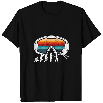 Discover Skiing Ski Evolution Vintag Winter Sport Ski Enthusiasts T-Shirts