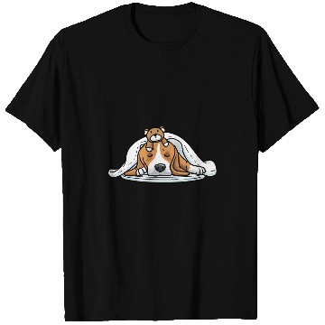 Discover Beagle Dog English Beagle With Stuffed Animal Napping T-Shirts