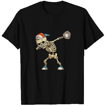 Discover Baseball Expert Spooky Scary Skeletons Baseball Player T-Shirts