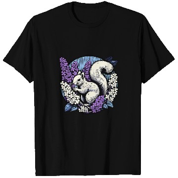 Discover Squirrel Pet Lilac Bush squirrel artwork hikers designs T-Shirts