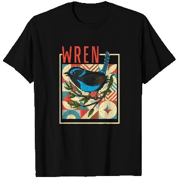 Discover Wren outdoor birder birdwatching biologist ornithology wing T-Shirts