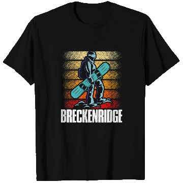 Discover Skiing Ski Breckenridge Snowboarding Snowboard Mountain Snowboarder T-Shirts