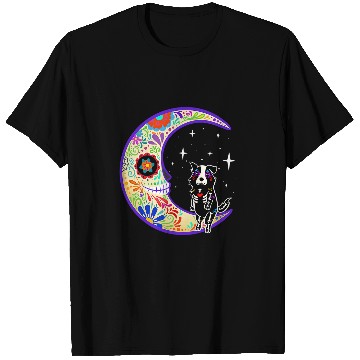 Discover Skeletons Skulls Sheltie Dia de Los Muertos Skull T-Shirts