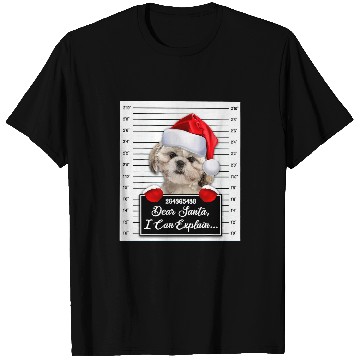 Discover Dear Santa I Can Explain Funny Christmas Shih Tzu Xmas T-Shirts