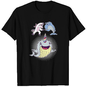 Discover Whale Narwhal Mythical Creature Pegasus T-Shirts