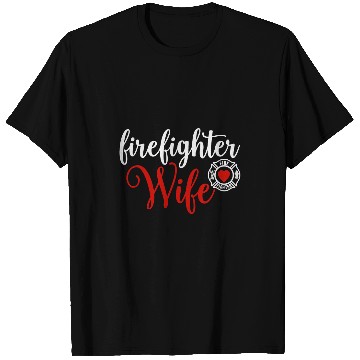 Discover Fireman Firefighter Wife gift for Husband wife Firemen T-Shirts