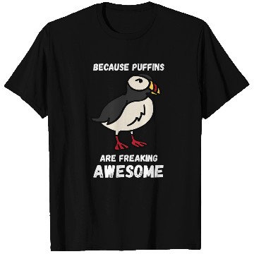 Discover Freaking Awesome Puffin Lover Seabird Lover Puffin Bird T-Shirts