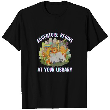 Discover Adventure Begins At Your Library Summer Reading 2024 Animals 21 T-Shirts