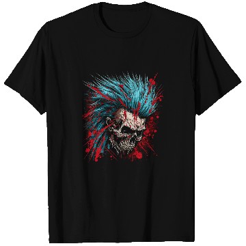 Discover Skeletons Skulls Punk Rock Skull 23 Skull T-Shirts
