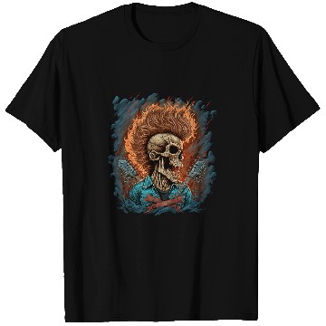 Discover Skeletons Skulls Punk Rock Skull 238 Skull T-Shirts