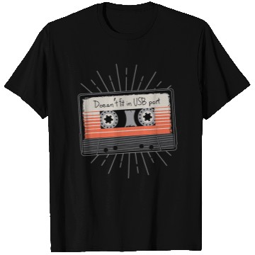 Discover Doesnt Fit 2Retro 1980s 80s Cassette Tape Music Mixtape T-Shirts