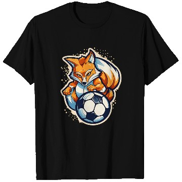 Discover Fox As A Soccer Player Design Soccer Coach T-Shirts