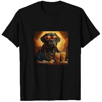 Discover Adventure Dog Cane Corso Ramen Hat Bowl Stars Stripes T-Shirts