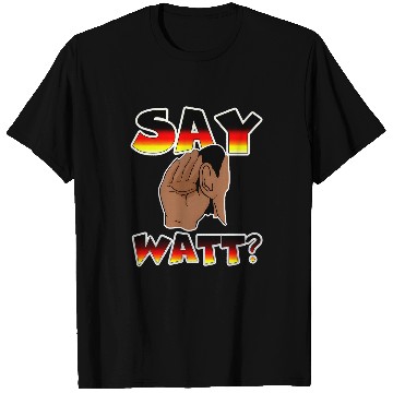 Discover Funny Black Electrician Black and Proud Say Watt Design T-Shirts