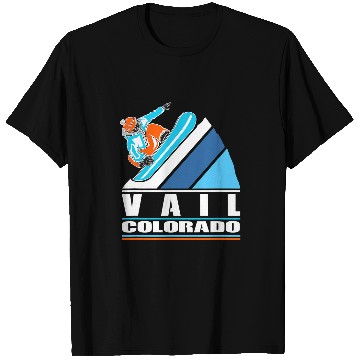 Discover Skiing Ski Vail Colorado vintages Snowboarder T-Shirts