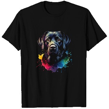 Discover Black Lab Labrador Retriever Dog Artwork T-Shirts