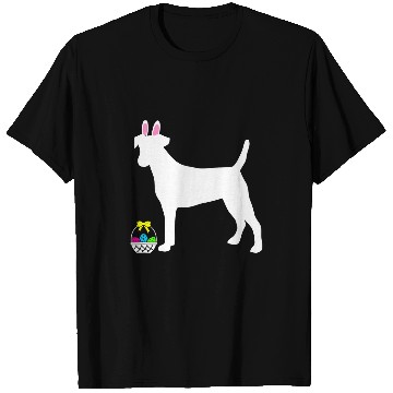 Discover Fox Terrier Easter Bunny Dog Silhouette T-Shirts