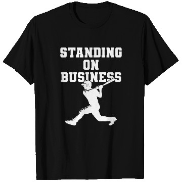 Discover Baseball Men Standing On Business Boys Baseball Team School T-Shirts