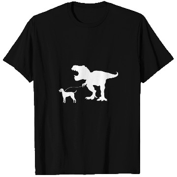Discover Cute T Rexs Dinosaur Walking Weimaraner Dog Walker Weim Pet T-Shirts