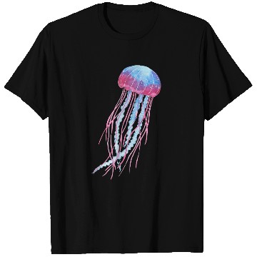 Discover Ethereal Jellyfish Watercolor Trippy Graphic Art T-Shirts