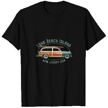 Discover Surf Life Long Beach Island New Jersey vintages Surfing Design T-Shirts
