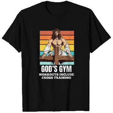 Discover Funny Catholic Fitness Jesus Humor T-Shirts