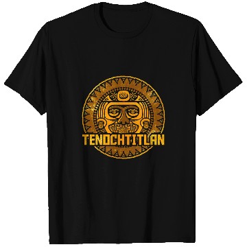 Discover Aztec Calendar Mexican Native Mayas Mayans Art Tenochtitlan 21 T-Shirts
