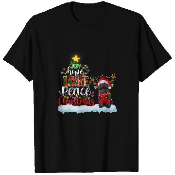 Discover Affenpinscher Santa Hat Reindeer Costume Christmas Light T-Shirts