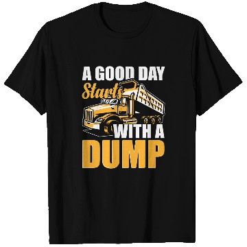 Discover Fit for Men Dump Truck Supplies Dump Truck Driver T-Shirts