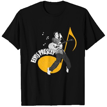 Discover Elvis Presley Official Music Note T-Shirts