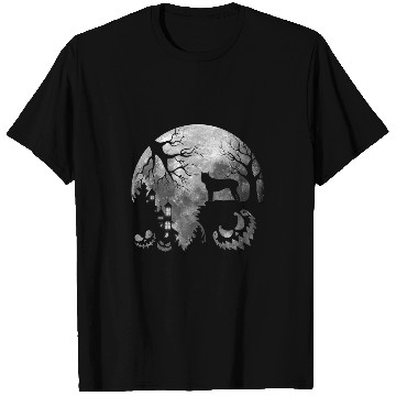 Discover Cane Corso Dog Moon Howl in Forest Halloween Costume T-Shirts