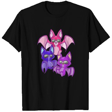 Discover Bisexual Kawaii Bat Pastel Goth Bat Anime Art Bi Pride T-Shirts
