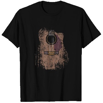 Discover Distressed Acoustic Guitar vintages Player Rock Roll Music T-Shirts