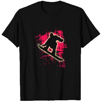 Discover Skiing Ski Red Splatter Snowboarding T Snowboarder T-Shirts