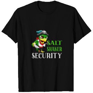 Discover Salt Shaker Security Pirate Head One Foot Parrot Concert T-Shirts