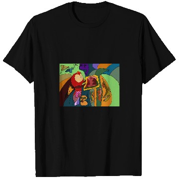 Discover Funny Colourful Creatures Abstract Art Original uniques Pizza T-Shirts