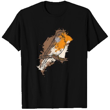 Discover robin bird park nature bird fan birdwatcher T-Shirts
