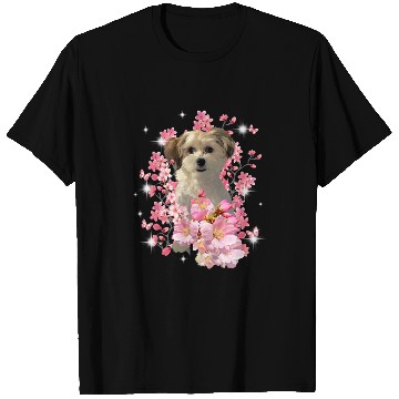 Discover Chinese Crested Powderpuff Cherry Blossom Flowers T-Shirts