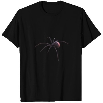 Discover realistic Black widow spider for lovers of Insects T-Shirts