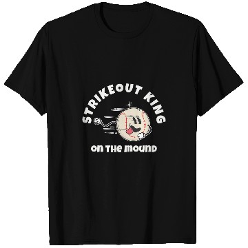 Discover Baseball Pitcher Strikeout King on the Mound T-Shirts