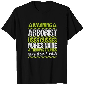 Discover Arboriculturist Tree Surgeon Forest Throws Trunks Arborist T-Shirts