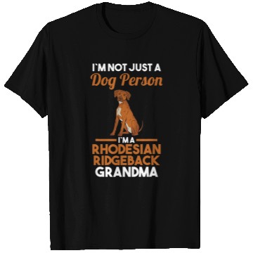 Discover Dog Grandmother Rhodesian Ridgeback Grandma T-Shirts