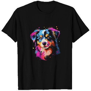 Discover Australian shepherd puppy dog 1 T-Shirts