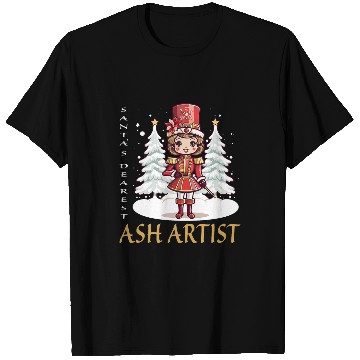Discover Ash Artist Christmas Classic Female Nutcracker T-Shirts